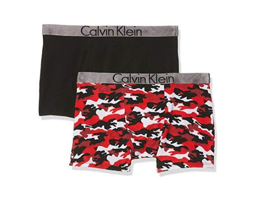 Calvin Klein 2pk Trunks Calzoncillos, Rojo