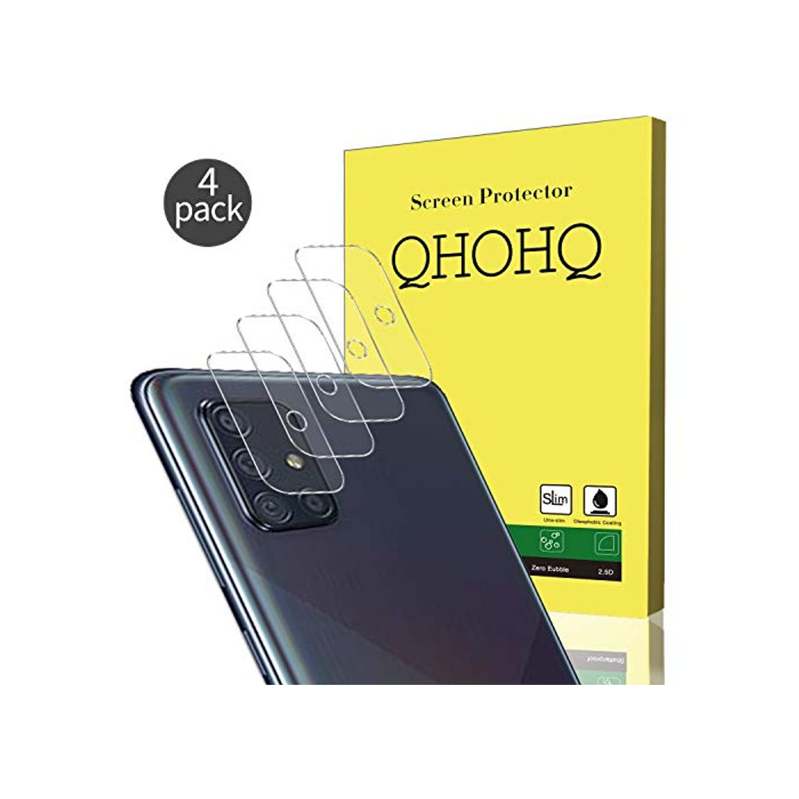 Social QHOHQ Protector de Lente de Cámara para Samsung Galaxy A71 Protector de