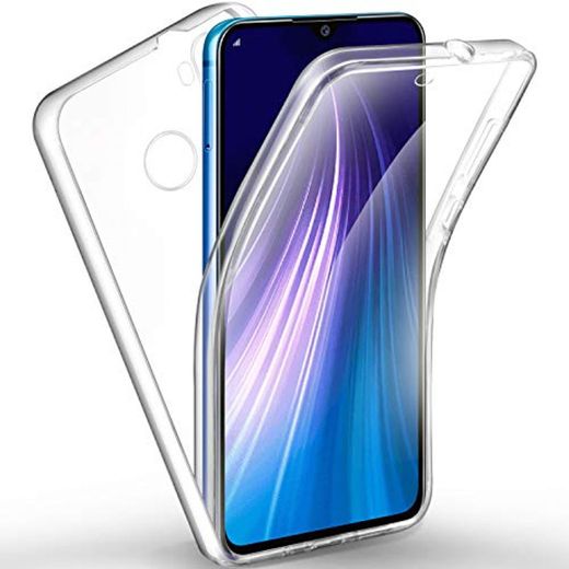 AROYI Funda Xiaomi Redmi Note 8, Ultra Slim Doble Cara Carcasa Protector