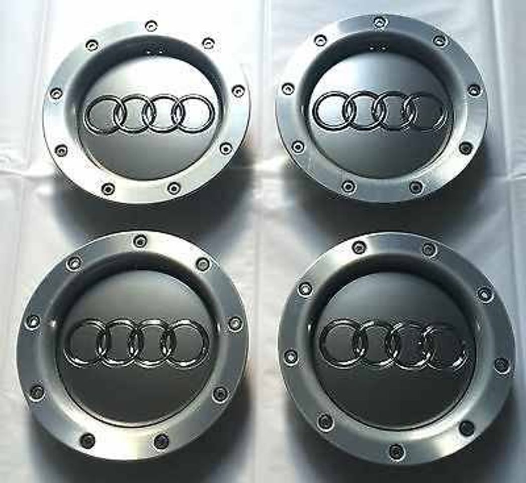 Social Juego de cuatro llantas de aleaci�n Centro Hub Caps Covers Badge 146�mm 8d0601165�K para Audi A2�A3�A4�A6�A8�S3�S4�S8�RS4�RS6�TT S Line Quattro y otros modelos