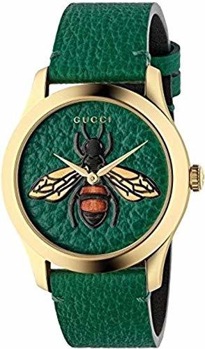 Social Reloj Gucci G-Timeless 38mm Caso de Oro Correas Verde YA1264065