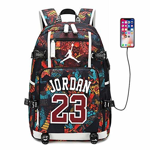 Lugar Zpyh Jugador de Baloncesto de la Estrella Michael Jordan Lultifunctional Mochila Mochila