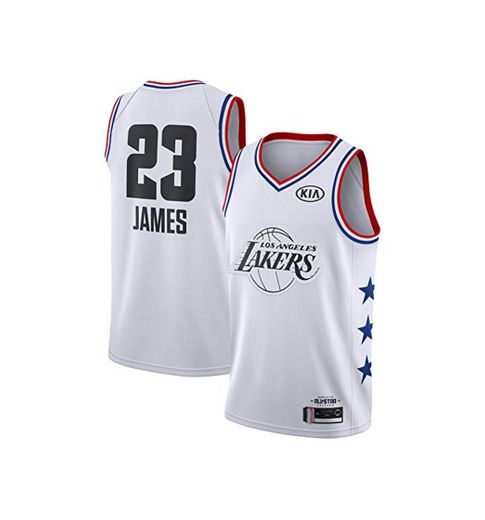 FDRYA Camisetas de Baloncesto para Hombre NBA Lakers 23 James Jersey Camisa
