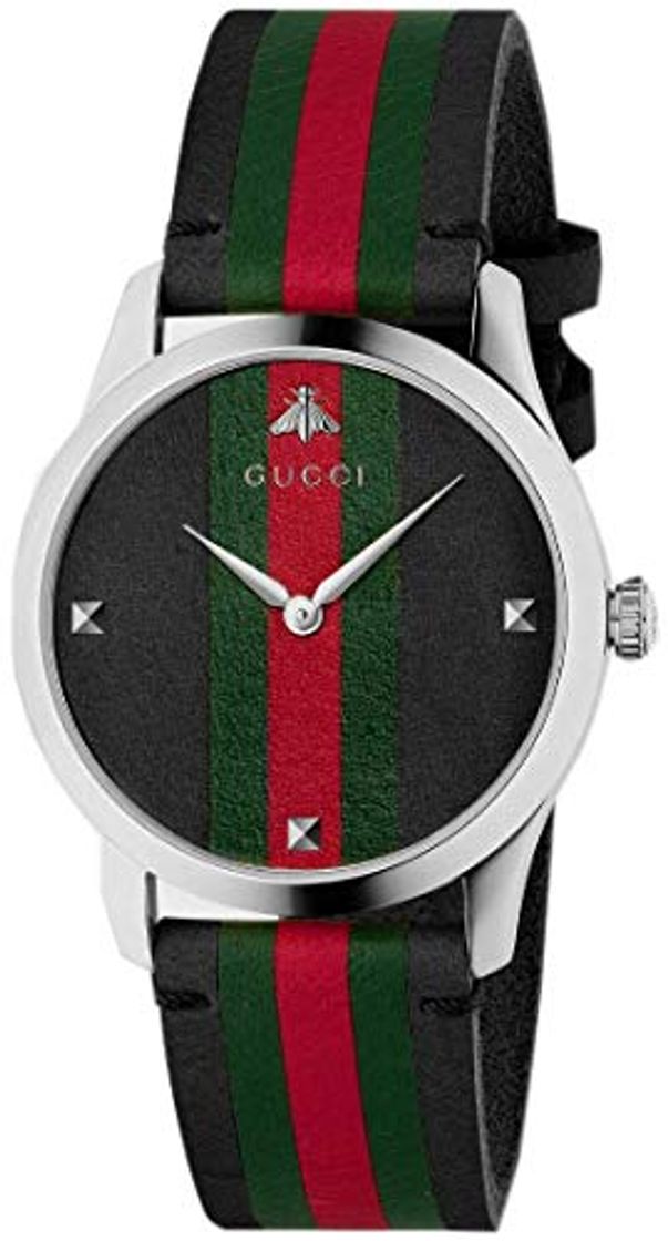 Social Reloj Gucci YA1264079 Negro Acero 316 L Unisex