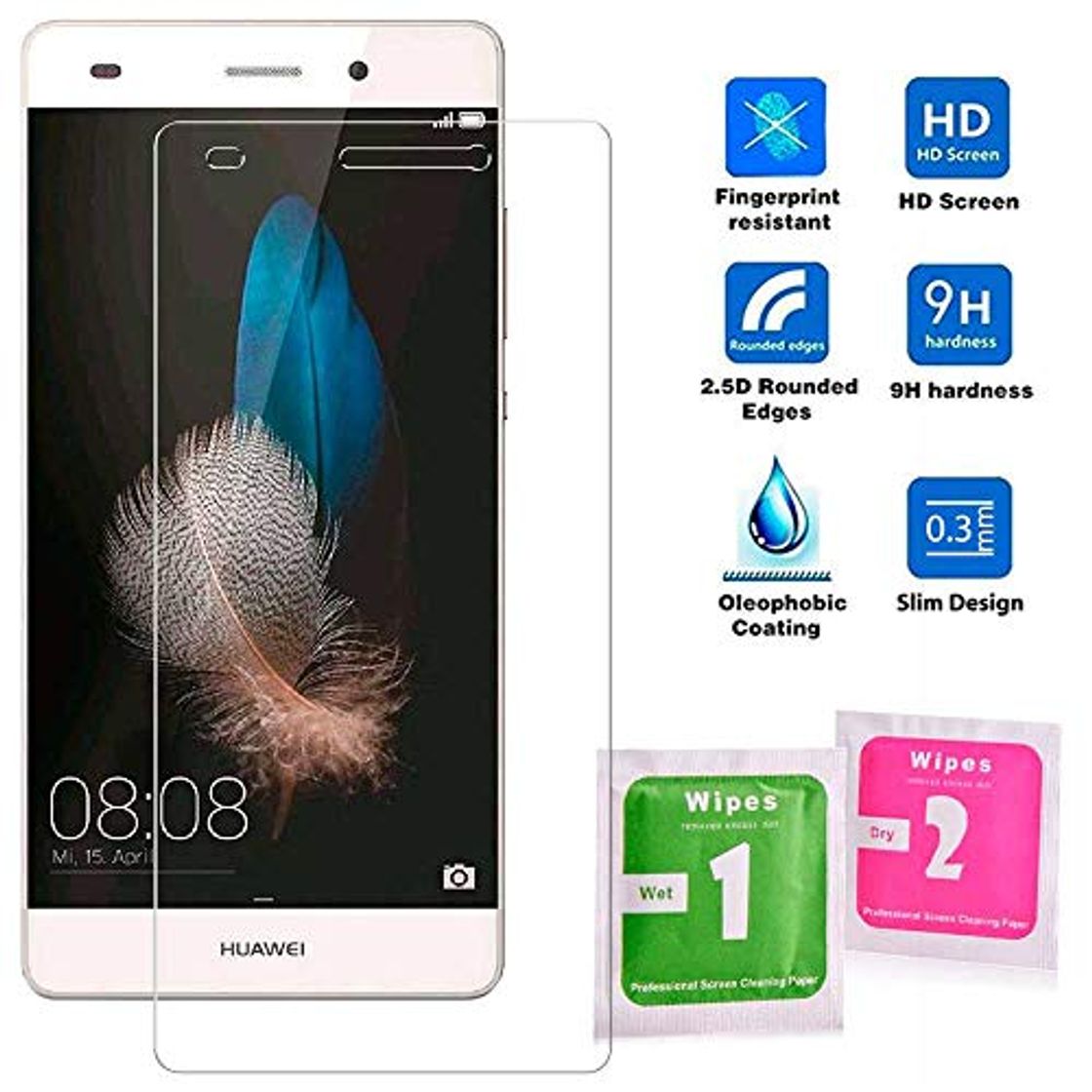 Product OcioDual Protector de Pantalla en Cristal Templado Premium para Huawei P8 Lite