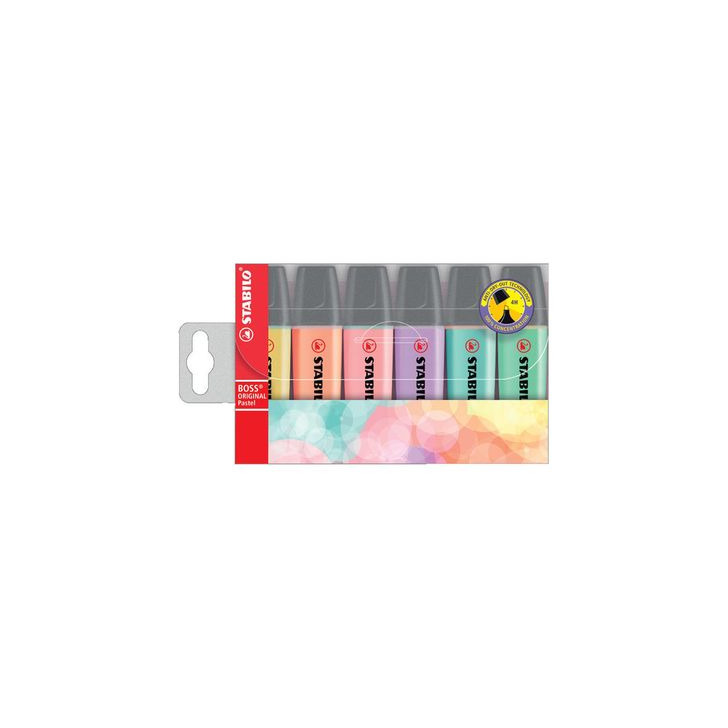 Producto Estuche 6 Marcadores Stabilo Boss Pastel