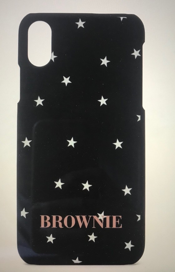 Moda Funda iphone X/XS color 🖤 o 💗 con estrellas blancas