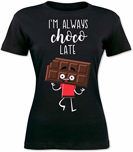 Moda classic-glory I'm Always Choco Late Scared Chocolate Bar Women's T-Shirt