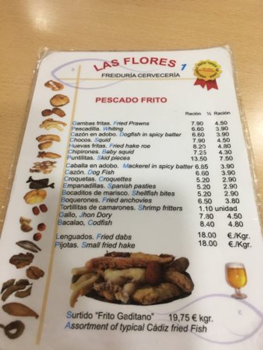 Restaurantes Freiduria Marisquería Las Flores 1