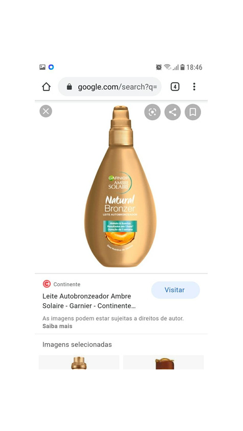 Product Autobronzeador creme Garnier