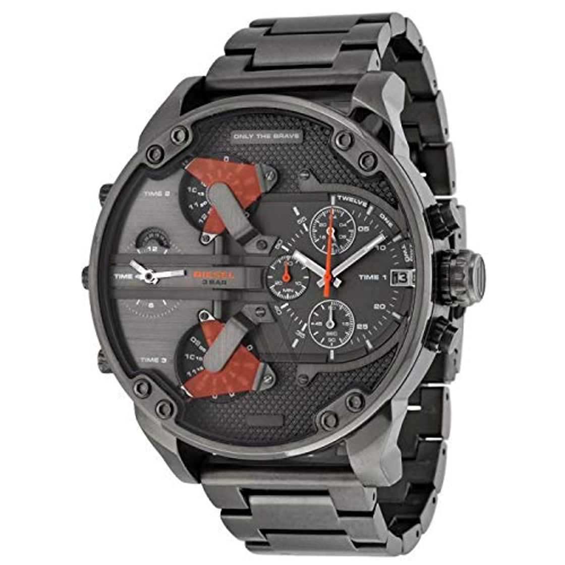 Social Reloj de los hombres relojes DZ-7315 de reloj de acero de la