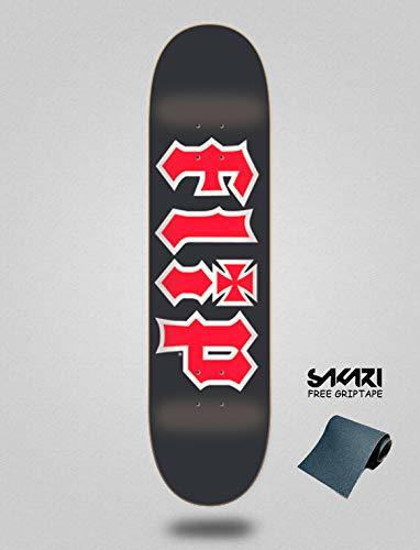 Social Flip Monopatin Skate Skateboard Deck Team HKD Black 8.0"x31.5"