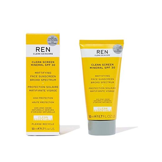 REN Clean Screen Mineral SPF30 - Protector solar para rostro