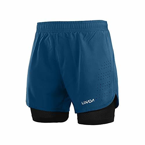 Productos Lixada Hombres Pantalónes Cortos de Running 2-en-1