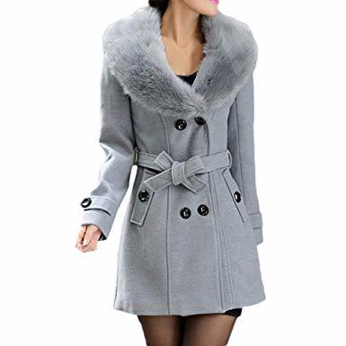 Fashion Abrigo Mujer,Grueso Abrigo Mujeres Elegante Chaqueta Abrigos de Invierno