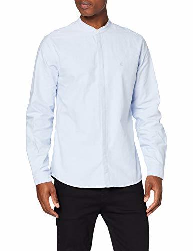 Social Springfield Oxford Mao Basic Camiseta Deporte, Azul