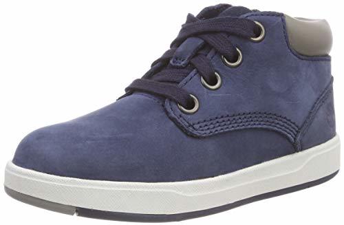 Product Timberland Davis Square Leather Chukka, Botas Unisex-Niños, Azul