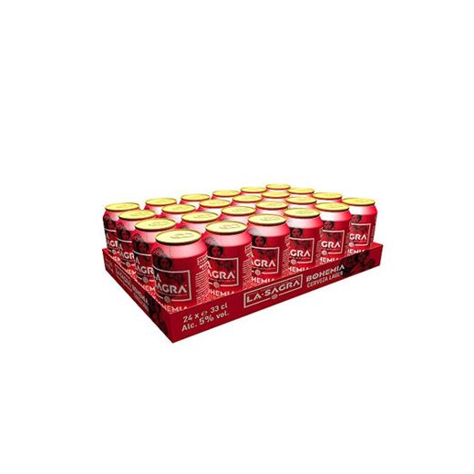 La Sagra Bohemia Cerveza Lager estilo Pilsener -pack 24 latas x 330