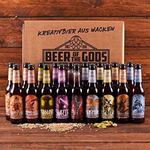 Wacken Brauerei Göttergabe - Pack de regalo de cervezas caseras - Set