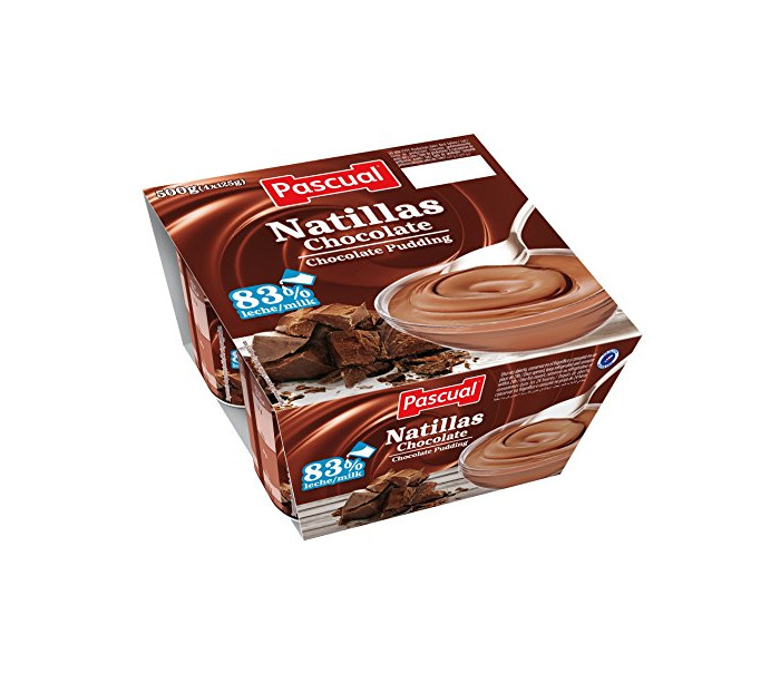 Social Pascual Natillas Chocolate - Paquete de 4 x 125 gr - Total