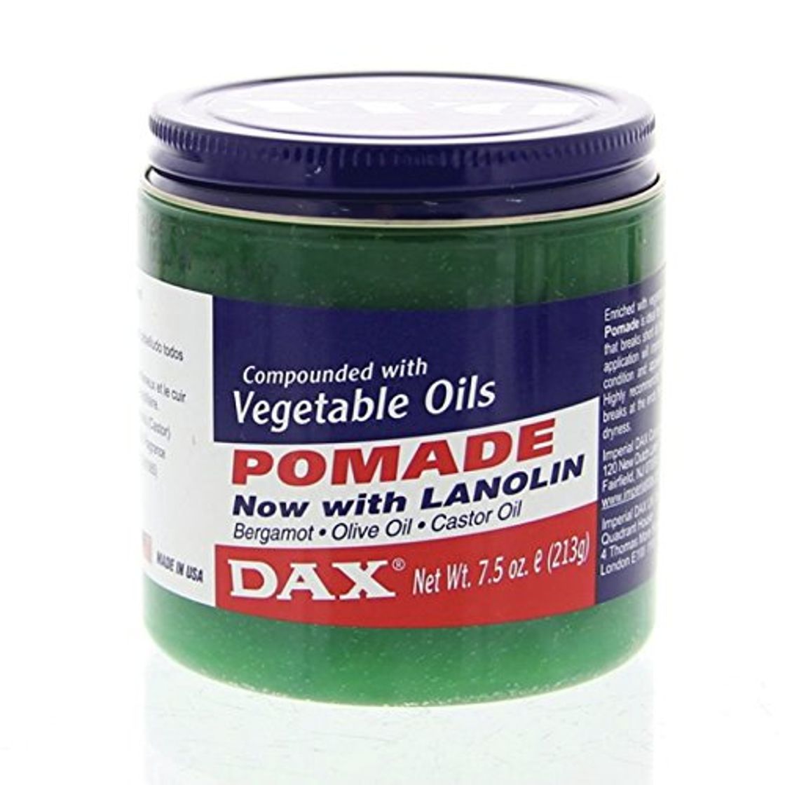 Product Dax Pomade Compounded With Vegetable Oils