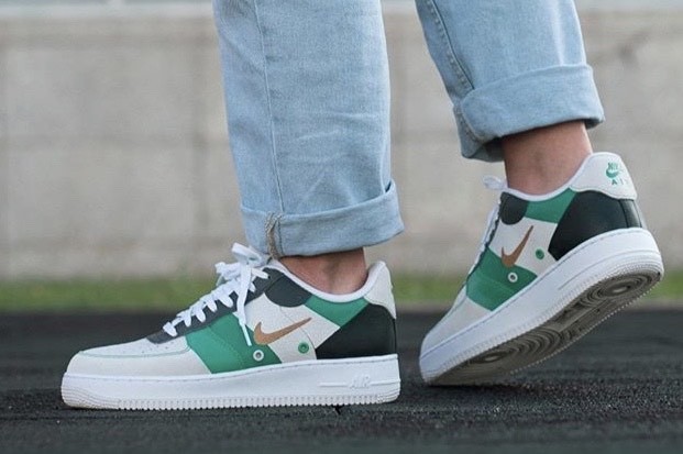 Fashion Air Force 1 Green/Gold Edition