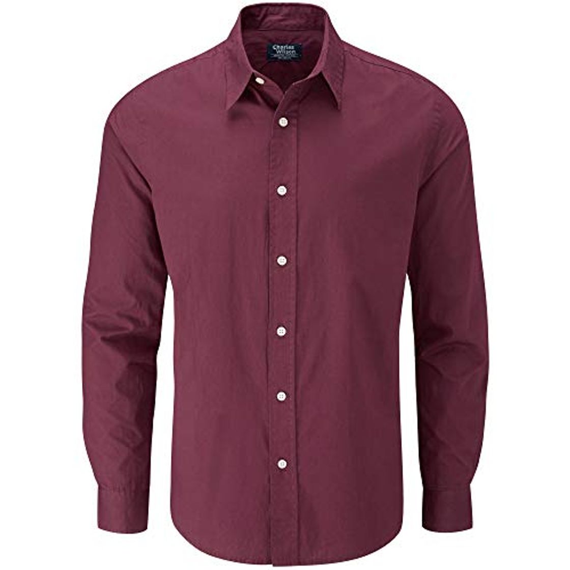 Social Charles Wilson Camisa Manga Larga Popelina Lisa para Hombre