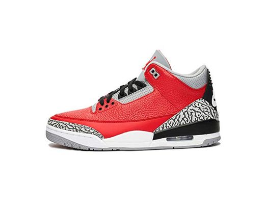 Jordan Air 3 Retro SE, Basketball Shoe Mens, Rojo Pasión