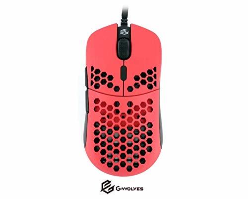 Social G-Wolves HT-M 3389 - Ratón para Juegos con Cable Ultra Ligero de