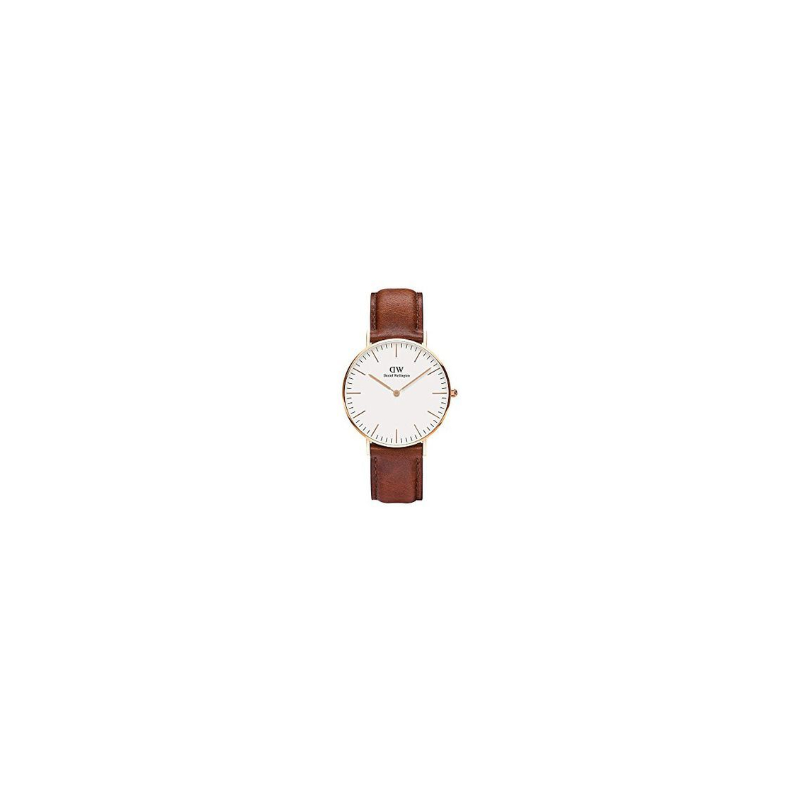 Social Daniel Wellington - Reloj analógico para mujer de cuero