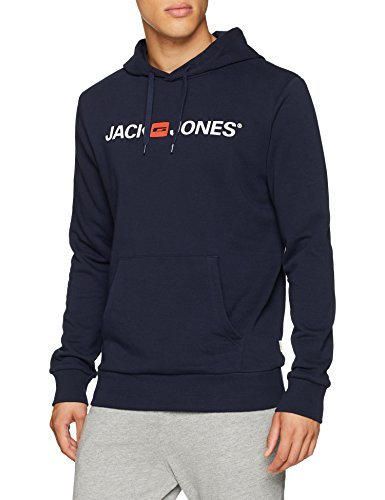 JACK & JONES Jjecorp Logo Sweat Hood Noos Capucha, Azul