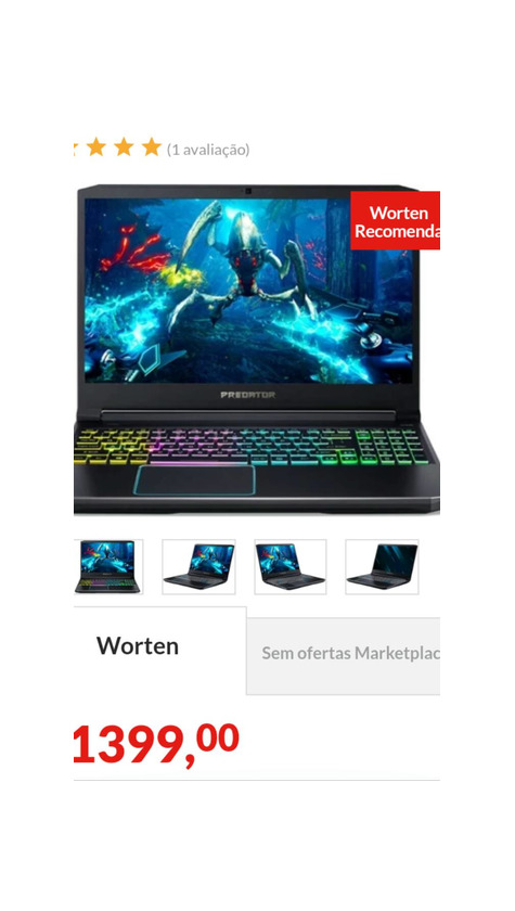 Producto Portatil gaming