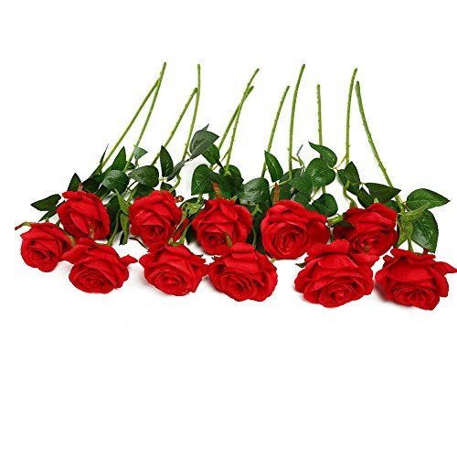 Elemento de la categoría hogar Ramo de rosas artificiales de seda Justoyou para arreglos florales para el