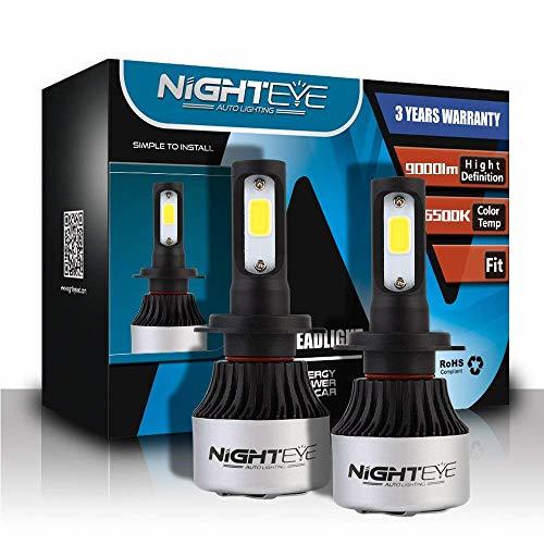 Place NIGHTEYE 2X H7 72W 9000LM LED Faros Delanteros Bombillas Cohces Lámpara luz