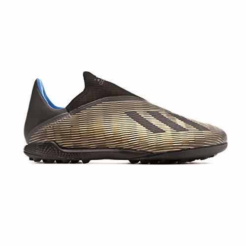 Fashion adidas X 19.3 LL Turf, Zapatilla de fútbol, Core Black-Gold Metallic, Talla