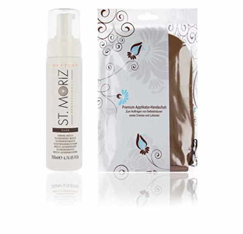 Belleza St Moriz Professional Mousse Autobronceador DARK / OSCURO 200ml con accesorios (Mousse