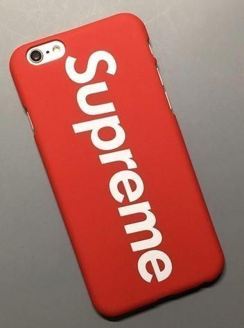 Funda Cover supreme rojo iphone x 8+ 7+ 8 7 6S+ 6S