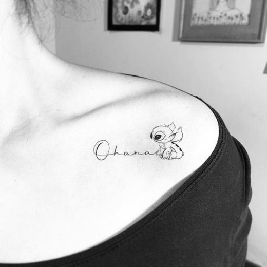 Tatuagem OHANA stitch