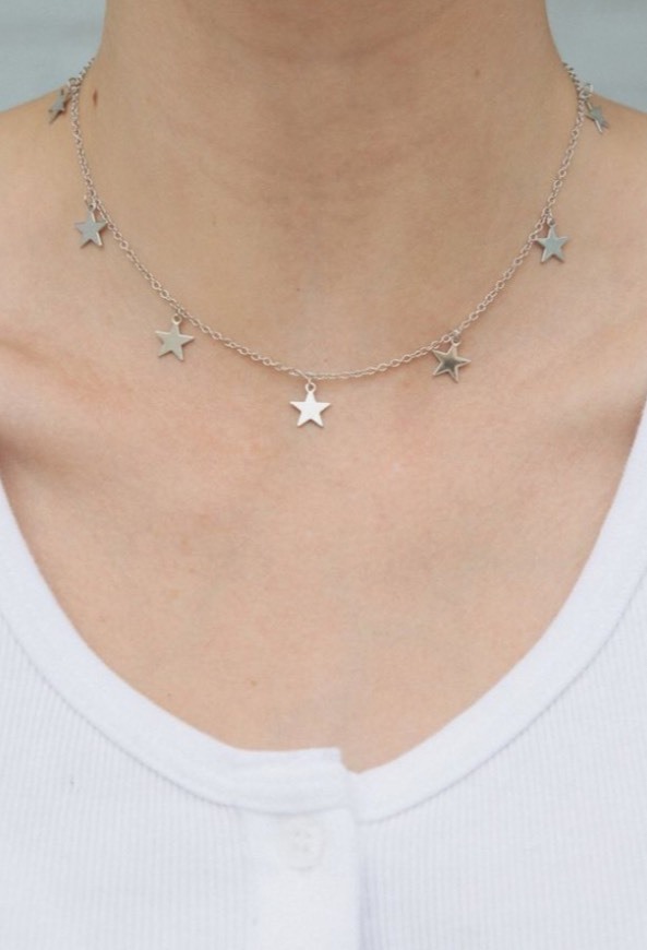 Product silver stars necklace brandy 