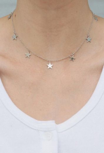 silver stars necklace brandy 