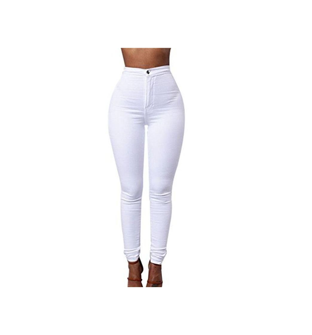 Social ZKOO Cintura Alta Pantalones Jeans Mujer Elástico Flacos Vaqueros Leggings Push up