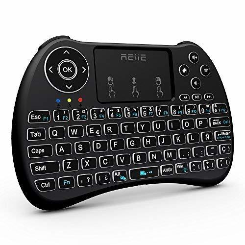 Lugar Reiie H9Plus Mini Touchpad Teclado Inalámbrico retroiluminado  