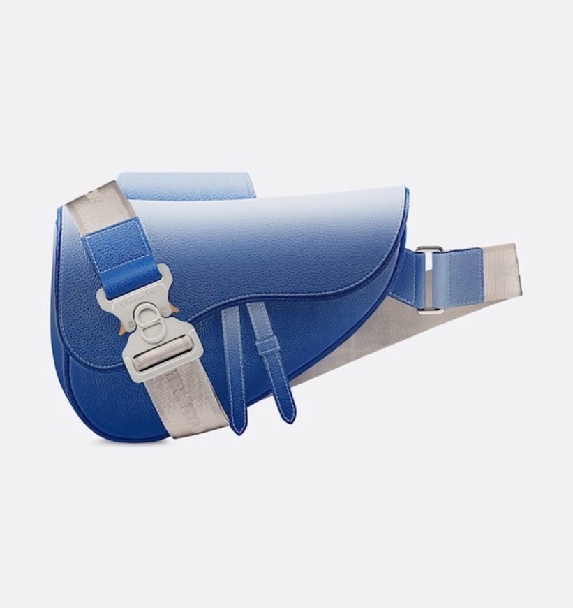 Product DIOR BLUE GRADIENT CALFSKIN SADDLE BAG