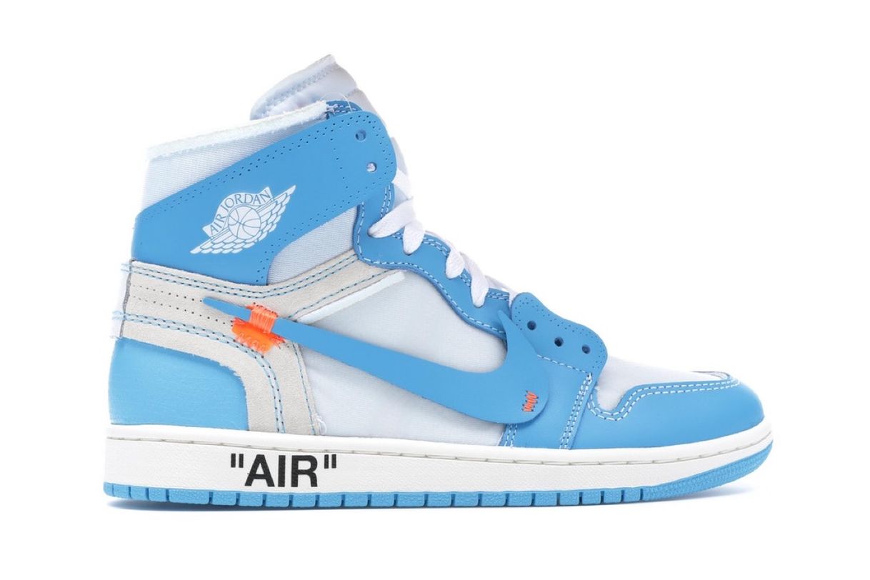 Moda Jordan 1 Retro High Off-White University Blue 