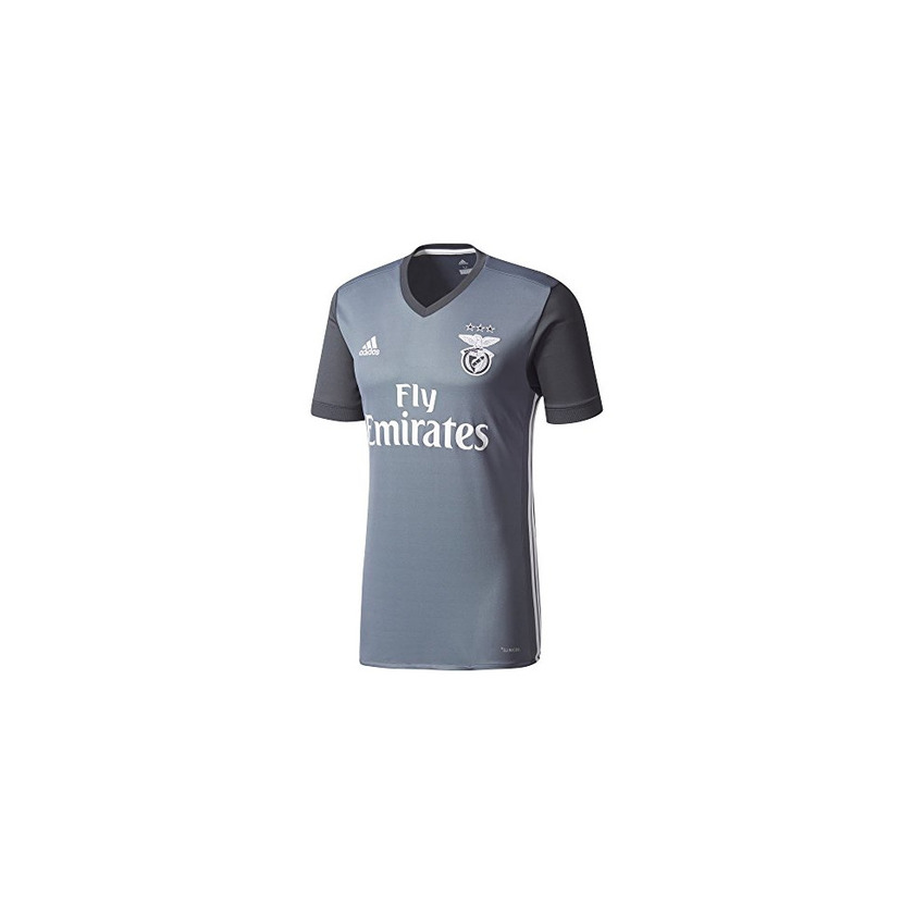 Fitness adidas SLB A JSY Camiseta 2ª Equipación Benfica 2017-2018, Hombre, Gris