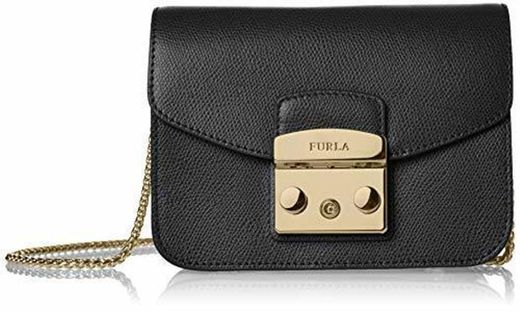 Furla - Metropolis Mini Crossbody, Shoppers y bolsos de hombro Mujer, Schwarz