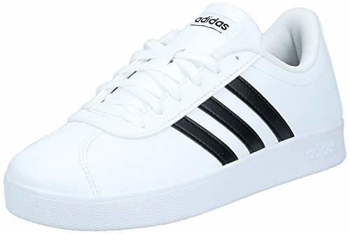 Moda Adidas Vl Court 2.0 K, Zapatillas de deporte Unisex niños, Blanco