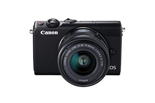 Canon EOS M100 BK M15-45 S - Cámara con sensor APS-C de