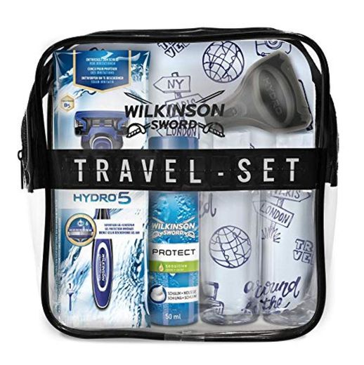 Wilkinson Sword Set de Viaje con Máquina de Afeitar Recargable de 5