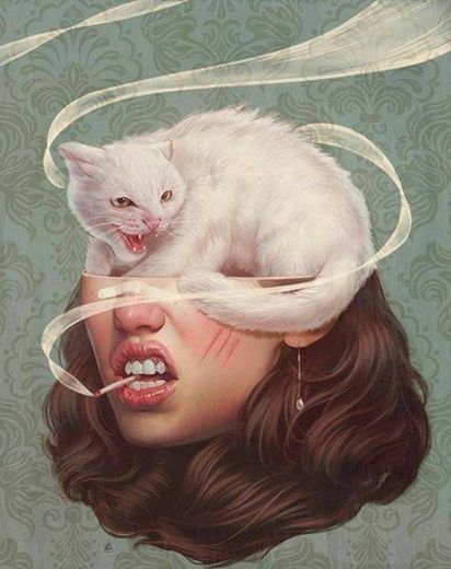 Ilustración Rostro/Gato